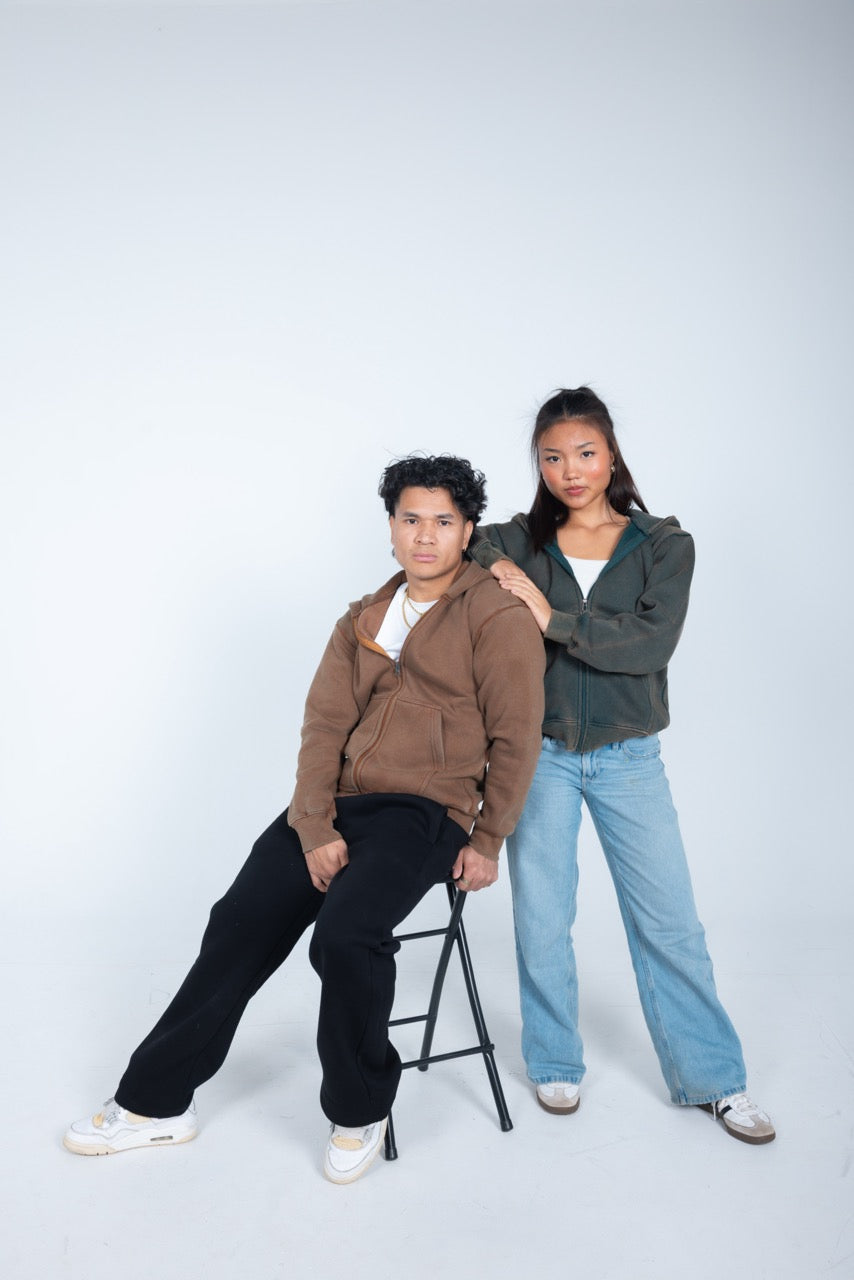 400 FADED ZIPPED JACKET