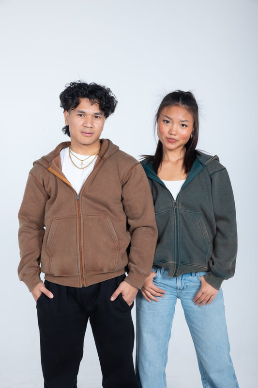 400 FADED ZIPPED JACKET