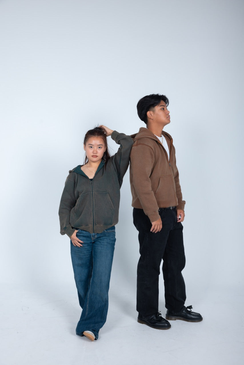 400 FADED ZIPPED JACKET